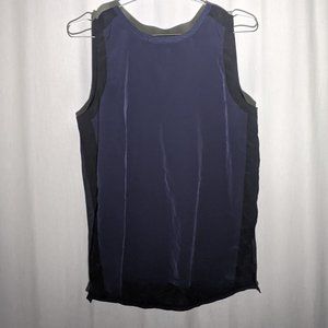 Blue and black Athleta tank top